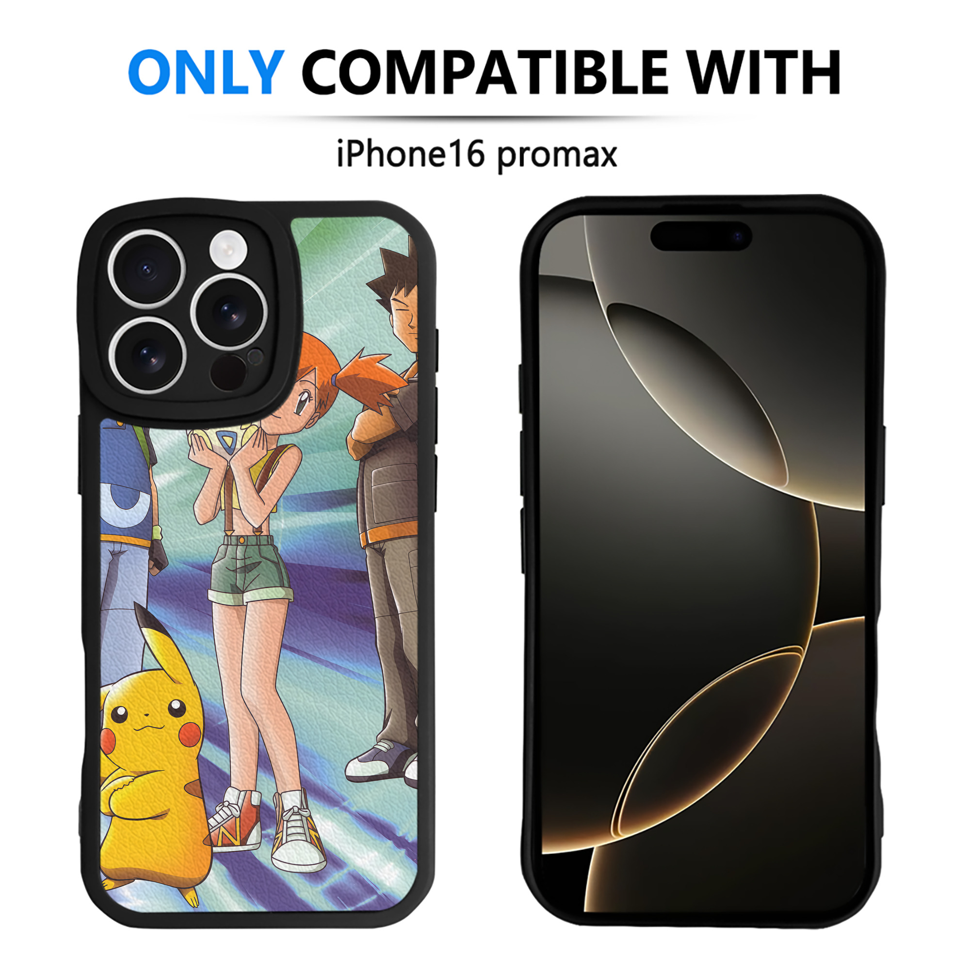 （画像用） ポケットモンスター Pokémon 【iPhone 16シリーズ対応】シリコンスマホケース（レザー調） 材質：シリコン